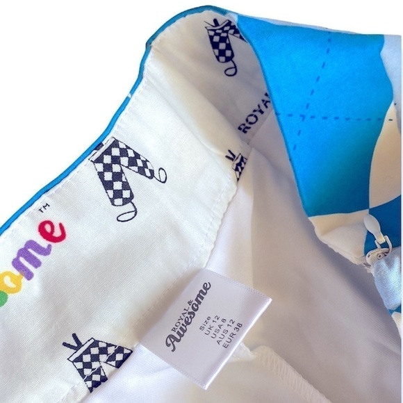 ROYAL & AWESOME Golf Plaid Athletic Skort  built-in elastic short Women’s size… - Picture 6 of 11